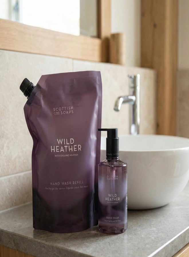 Scottish Fine Soaps Wild Heather Hand Wash Refill, Organic Heather Extract, Paraben-Free, Premium Beauty Collection, 1.2 Litre Pouch - Image 5